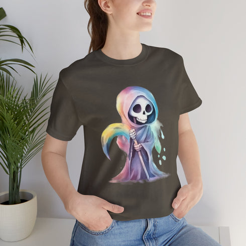 Cute Colorful Reaper - Short Sleeve Tee